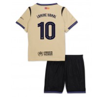 Barcelona Lamine Yamal #10 Koszulka Wyjazdowa dzieci 2025-26 Krótki Rękaw (+ krótkie spodenki)